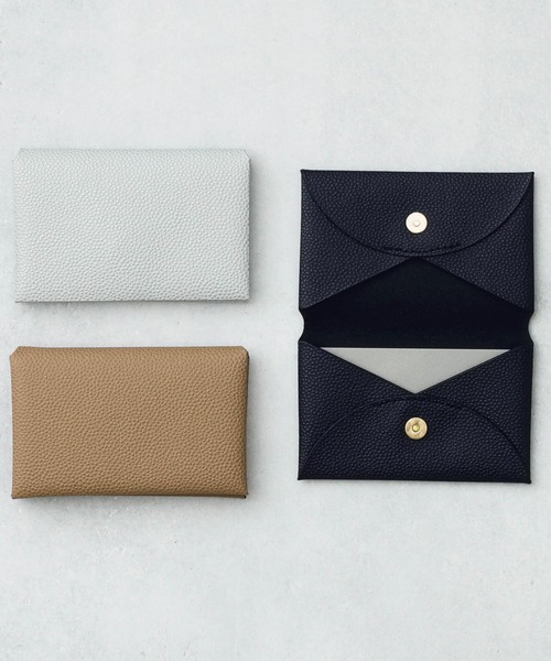 HIGHTIDE（ハイタイド）の「Grains de sable サーブル 名刺入れ ビジネス カードケース マグネット式 二つ折り（名刺入れ・レディース・ネイビー/グレー/キャメル・FREE）」の5枚目の写真