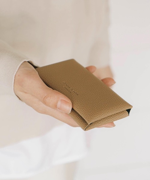 HIGHTIDE（ハイタイド）の「Grains de sable サーブル 名刺入れ ビジネス カードケース マグネット式 二つ折り（名刺入れ・レディース・ネイビー/グレー/キャメル・FREE）」の4枚目の写真