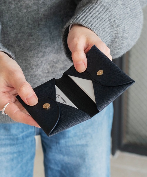 HIGHTIDE（ハイタイド）の「Grains de sable サーブル 名刺入れ ビジネス カードケース マグネット式 二つ折り（名刺入れ・レディース・ネイビー/グレー/キャメル・FREE）」の22枚目の写真