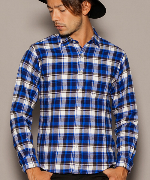 BEAUTY&YOUTH UNITED ARROWS(ビューティーアンドユースユナイテッドアローズ)の「BY ネル タータン チェック レギュラーカラー シャツ ◆(シャツ/ブラウス・メンズ・オフホワイト/ブラック/レッド/ネイビー・X-SMALL/SMALL/MEDIUM/LARGE/X-LARGE)」の3枚目の写真