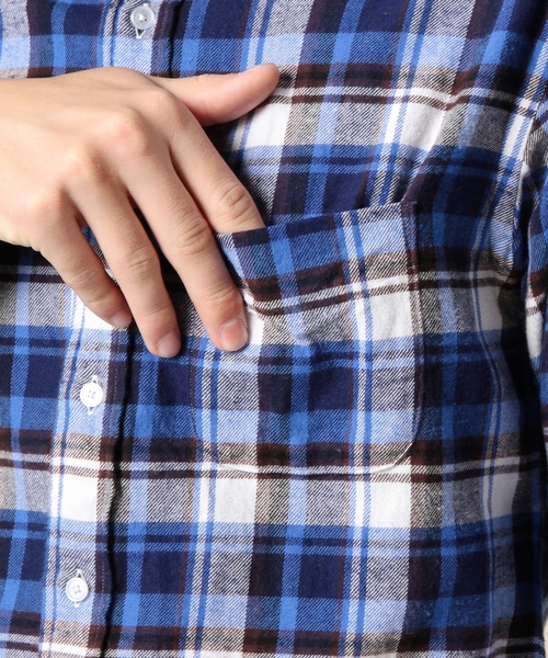 BEAUTY&YOUTH UNITED ARROWS(ビューティーアンドユースユナイテッドアローズ)の「BY ネル タータン チェック レギュラーカラー シャツ ◆(シャツ/ブラウス・メンズ・オフホワイト/ブラック/レッド/ネイビー・X-SMALL/SMALL/MEDIUM/LARGE/X-LARGE)」の8枚目の写真