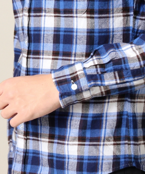 BEAUTY&YOUTH UNITED ARROWS(ビューティーアンドユースユナイテッドアローズ)の「BY ネル タータン チェック レギュラーカラー シャツ ◆(シャツ/ブラウス・メンズ・オフホワイト/ブラック/レッド/ネイビー・X-SMALL/SMALL/MEDIUM/LARGE/X-LARGE)」の9枚目の写真