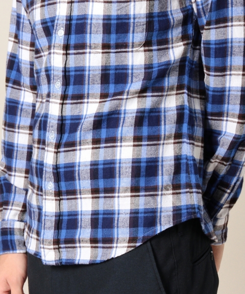 BEAUTY&YOUTH UNITED ARROWS(ビューティーアンドユースユナイテッドアローズ)の「BY ネル タータン チェック レギュラーカラー シャツ ◆(シャツ/ブラウス・メンズ・オフホワイト/ブラック/レッド/ネイビー・X-SMALL/SMALL/MEDIUM/LARGE/X-LARGE)」の10枚目の写真