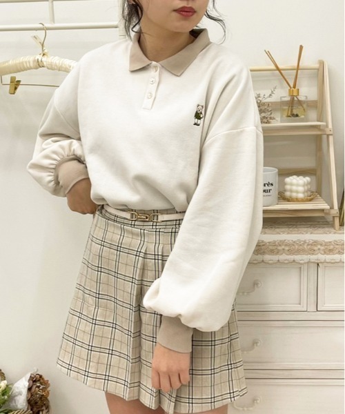 apres jour(アプレジュール)の「ポロスウェット【ZOZOTOWN限定アイテム】(スウェット・レディース・ダークブラウン/ダークブルー/ブラック/ライトベージュ・X-LARGE/フリー)」の13枚目の写真