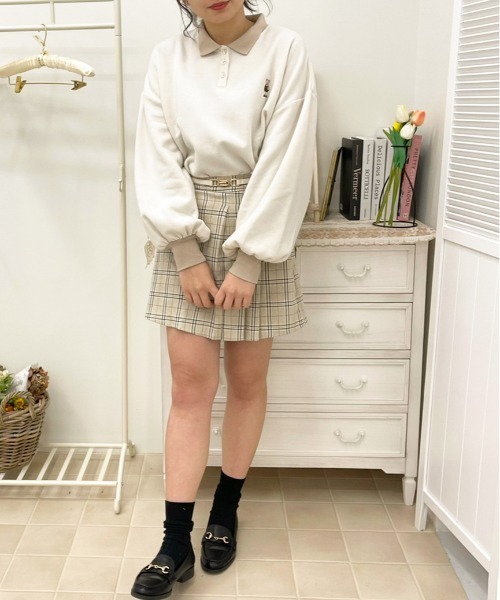 apres jour(アプレジュール)の「ポロスウェット【ZOZOTOWN限定アイテム】(スウェット・レディース・ダークブラウン/ダークブルー/ブラック/ライトベージュ・X-LARGE/フリー)」の16枚目の写真