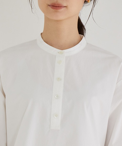 MADEMOISELLE ROPE'（マドモアゼル ロペ）の「【WEB限定】Vネックニット＆ティアードシャツワンピースセット（2点セット）（ワンピース・レディース・ブラック/ベージュ・38）」の15枚目の写真