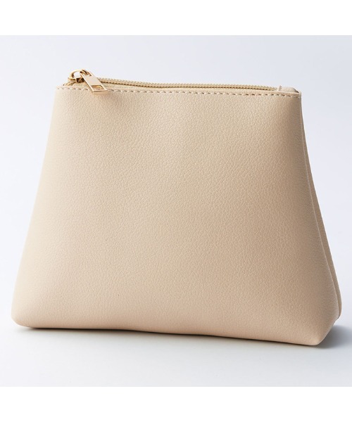 GeeRA(ジーラ)の「ポーチ付プリーツバッグ(ショルダーバッグ・レディース・ブラック/ベージュ/カーキ/ブラウン・FREE)」の13枚目の写真