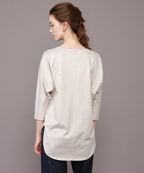 DRESSTERIOR（ドレステリア）の「◆【Marisol6月号】SUVINコットンブレンド ドルマンTシャツ（Tシャツ/カットソー・レディース・グリーン/ホワイト系/グレー系/ブラック・38）」の6枚目の写真