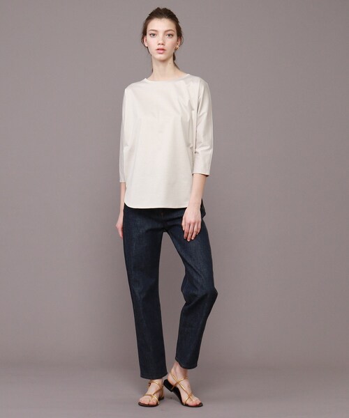 DRESSTERIOR（ドレステリア）の「◆【Marisol6月号】SUVINコットンブレンド ドルマンTシャツ（Tシャツ/カットソー・レディース・グリーン/ホワイト系/グレー系/ブラック・38）」の12枚目の写真