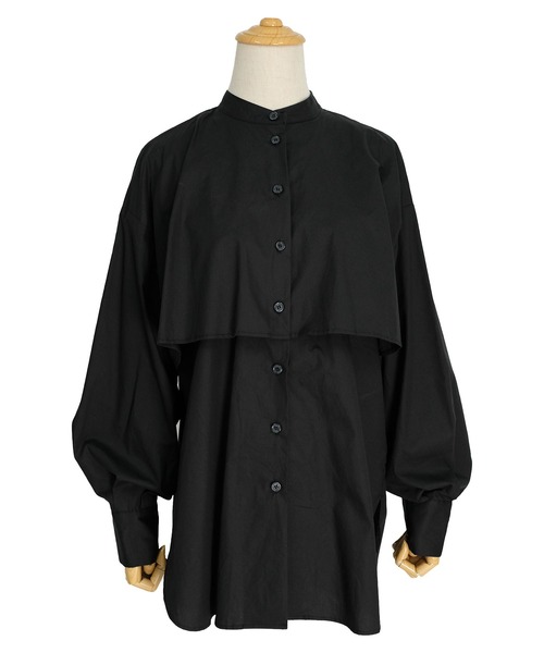 ＡＮＤＪ（アンドジェイ）の「ブロードフライヨークブラウス　ビッグカラーシャツ　ストライプシャツ（シャツ/ブラウス・レディース・ライトブルー/ブラック/ホワイト/ストライプ・M）」の7枚目の写真