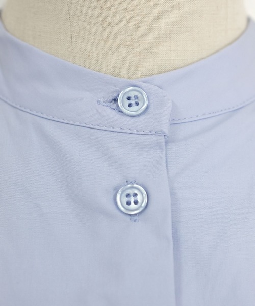 ＡＮＤＪ（アンドジェイ）の「ブロードフライヨークブラウス　ビッグカラーシャツ　ストライプシャツ（シャツ/ブラウス・レディース・ライトブルー/ブラック/ホワイト/ストライプ・M）」の16枚目の写真