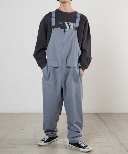 WEGO(ウィゴー)の「WEGO/アーバンカラーフロントZIPオーバーオール(サロペット/オーバーオール・メンズ・サックスブルー/ブラック/ベージュ・LARGE/SMALL/MEDIUM)」の14枚目の写真