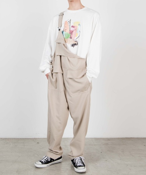 WEGO(ウィゴー)の「WEGO/アーバンカラーフロントZIPオーバーオール(サロペット/オーバーオール・メンズ・サックスブルー/ブラック/ベージュ・LARGE/SMALL/MEDIUM)」の19枚目の写真