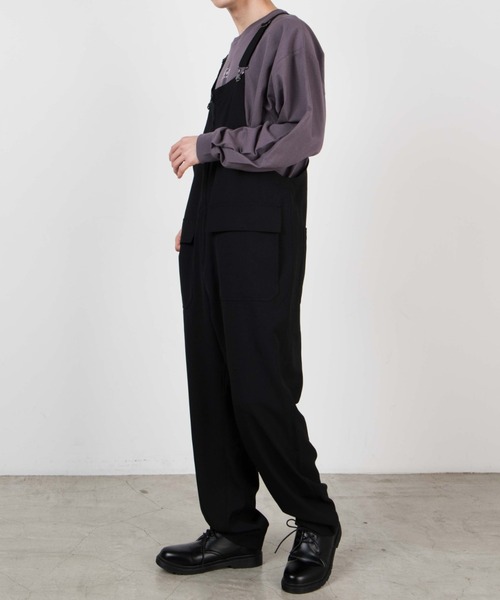 WEGO(ウィゴー)の「WEGO/アーバンカラーフロントZIPオーバーオール(サロペット/オーバーオール・メンズ・サックスブルー/ブラック/ベージュ・LARGE/SMALL/MEDIUM)」の13枚目の写真