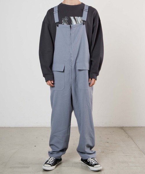WEGO(ウィゴー)の「WEGO/アーバンカラーフロントZIPオーバーオール(サロペット/オーバーオール・メンズ・サックスブルー/ブラック/ベージュ・LARGE/SMALL/MEDIUM)」の20枚目の写真