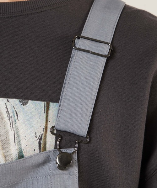 WEGO(ウィゴー)の「WEGO/アーバンカラーフロントZIPオーバーオール(サロペット/オーバーオール・メンズ・サックスブルー/ブラック/ベージュ・LARGE/SMALL/MEDIUM)」の7枚目の写真