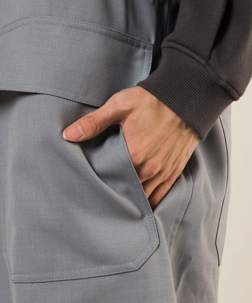 WEGO(ウィゴー)の「WEGO/アーバンカラーフロントZIPオーバーオール(サロペット/オーバーオール・メンズ・サックスブルー/ブラック/ベージュ・LARGE/SMALL/MEDIUM)」の9枚目の写真