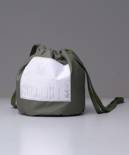 Hawk Company（ホークカンパニー）の「【Hawk Company】 ECO巾着ショルダーバッグ/4049（ショルダーバッグ・レディース・オリーブ/ブラック/グレー・FREE）」の3枚目の写真