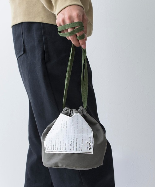 Hawk Company（ホークカンパニー）の「【Hawk Company】 ECO巾着ショルダーバッグ/4049（ショルダーバッグ・レディース・オリーブ/ブラック/グレー・FREE）」の13枚目の写真