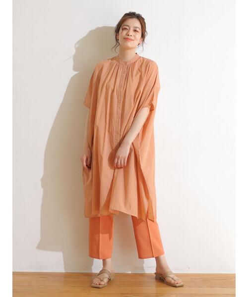 Green　Parks（グリーンパークス）の「台形ヒールナローストラップサンダル＊（サンダル・レディース・ブルー/ベージュ・MEDIUM/SMALL/LARGE）」の5枚目の写真