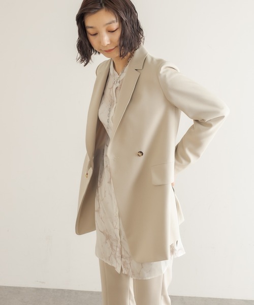 Lui's（ルイス）の「ウエストベルトデザインダブルジャケット