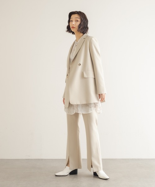 Lui's（ルイス）の「ウエストベルトデザインダブルジャケット