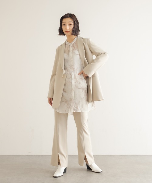 Lui's（ルイス）の「ウエストベルトデザインダブルジャケット