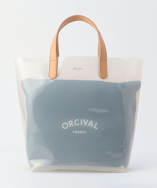 ORCIVAL(オーシバル)の「【ORCIVAL/オーシバル】CLEAR PVC M #RC-7318 CLV シアーバッグ(トートバッグ・レディース・チャコールグレー/ブラウン/ネイビー・FREE)」の3枚目の写真