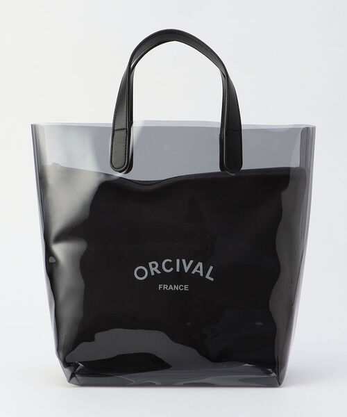 ORCIVAL(オーシバル)の「【ORCIVAL/オーシバル】CLEAR PVC M #RC-7318 CLV シアーバッグ(トートバッグ・レディース・チャコールグレー/ブラウン/ネイビー・FREE)」の1枚目の写真