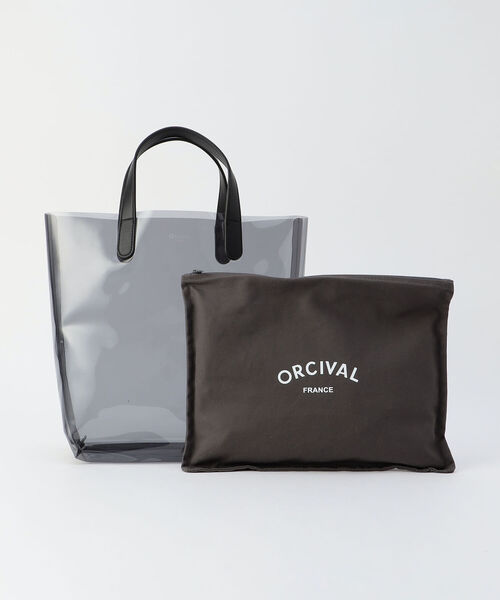 ORCIVAL(オーシバル)の「【ORCIVAL/オーシバル】CLEAR PVC M #RC-7318 CLV シアーバッグ(トートバッグ・レディース・チャコールグレー/ブラウン/ネイビー・FREE)」の5枚目の写真