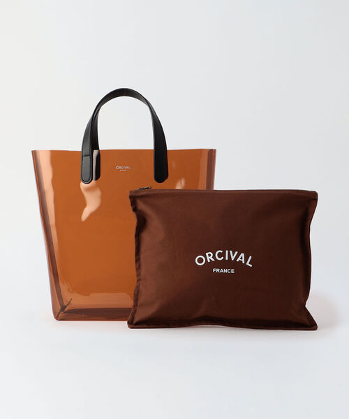 ORCIVAL(オーシバル)の「【ORCIVAL/オーシバル】CLEAR PVC M #RC-7318 CLV シアーバッグ(トートバッグ・レディース・チャコールグレー/ブラウン/ネイビー・FREE)」の8枚目の写真