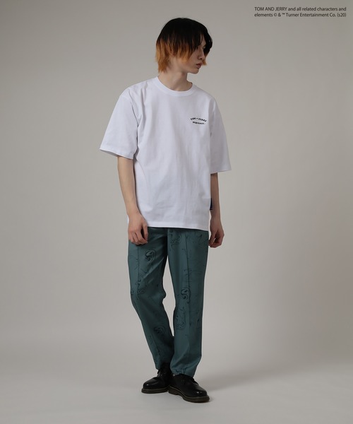 Tom＆Jerry（トムアンドジェリー）の「【TOM&JERRY/トムとジェリー】 コミック ポップイラストアート Tシャツ（Tシャツ/カットソー・メンズ・パープル/ホワイト・M/L/XL）」の14枚目の写真