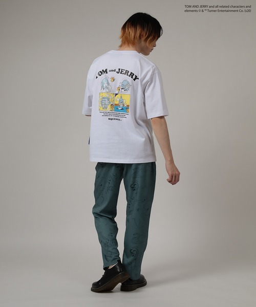 Tom＆Jerry（トムアンドジェリー）の「【TOM&JERRY/トムとジェリー】 コミック ポップイラストアート Tシャツ（Tシャツ/カットソー・メンズ・パープル/ホワイト・M/L/XL）」の12枚目の写真