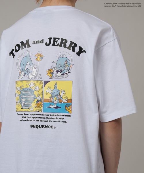 Tom＆Jerry（トムアンドジェリー）の「【TOM&JERRY/トムとジェリー】 コミック ポップイラストアート Tシャツ（Tシャツ/カットソー・メンズ・パープル/ホワイト・M/L/XL）」の10枚目の写真