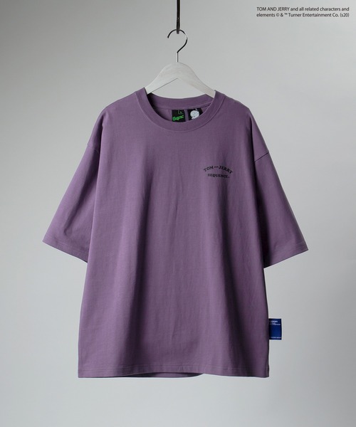 Tom＆Jerry（トムアンドジェリー）の「【TOM&JERRY/トムとジェリー】 コミック ポップイラストアート Tシャツ（Tシャツ/カットソー・メンズ・パープル/ホワイト・M/L/XL）」の8枚目の写真