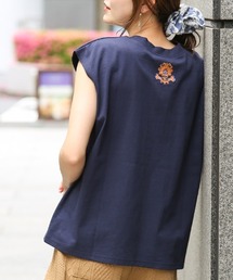 チチカカ | バックネック刺繍Ｔシャツ(Tシャツ/カットソー)