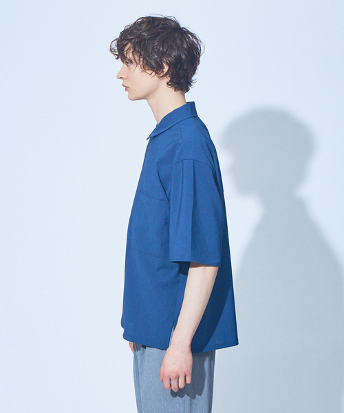 MYSELF ABAHOUSE(マイセルフアバハウス)の「【MYSELF ABAHOUSE】POLYTOROTEX オープンカラー シャツ(シャツ/ブラウス・メンズ・ベージュ/グレー/ライトブラウン/ブルー/ブラック・46/48)」の7枚目の写真