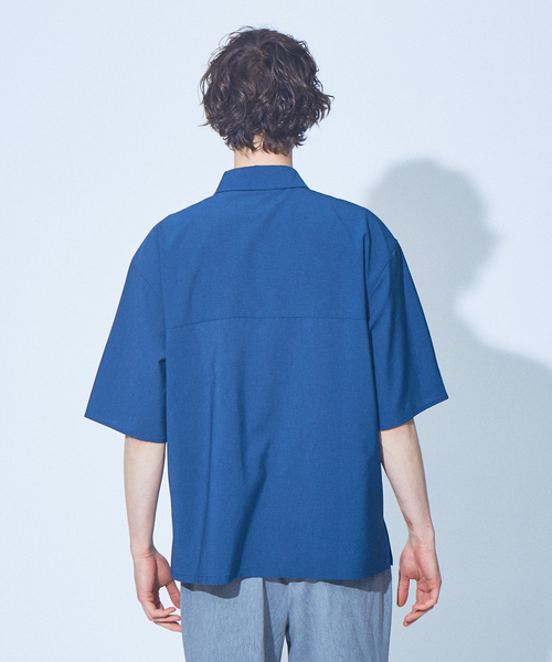 MYSELF ABAHOUSE(マイセルフアバハウス)の「【MYSELF ABAHOUSE】POLYTOROTEX オープンカラー シャツ(シャツ/ブラウス・メンズ・ベージュ/グレー/ライトブラウン/ブルー/ブラック・46/48)」の8枚目の写真