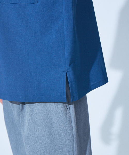 MYSELF ABAHOUSE(マイセルフアバハウス)の「【MYSELF ABAHOUSE】POLYTOROTEX オープンカラー シャツ(シャツ/ブラウス・メンズ・ベージュ/グレー/ライトブラウン/ブルー/ブラック・46/48)」の11枚目の写真