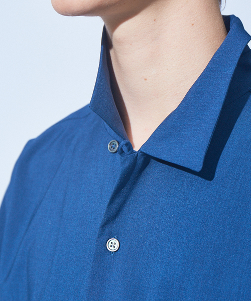 MYSELF ABAHOUSE(マイセルフアバハウス)の「【MYSELF ABAHOUSE】POLYTOROTEX オープンカラー シャツ(シャツ/ブラウス・メンズ・ベージュ/グレー/ライトブラウン/ブルー/ブラック・46/48)」の14枚目の写真