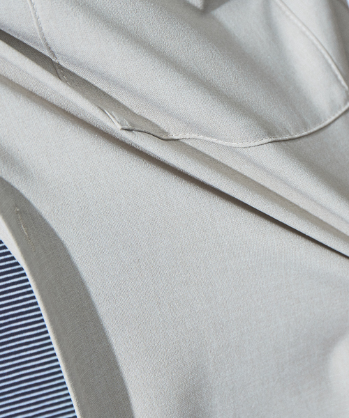 MYSELF ABAHOUSE(マイセルフアバハウス)の「【MYSELF ABAHOUSE】POLYTOROTEX オープンカラー シャツ(シャツ/ブラウス・メンズ・ベージュ/グレー/ライトブラウン/ブルー/ブラック・46/48)」の16枚目の写真