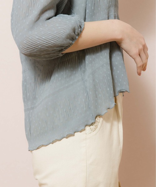 flower（フラワー）の「クリアネスドットブラウス（シャツ/ブラウス・レディース・アイボリー/ブルー・FREE）」の16枚目の写真