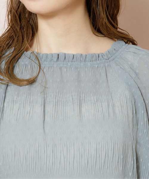 flower（フラワー）の「クリアネスドットブラウス（シャツ/ブラウス・レディース・アイボリー/ブルー・FREE）」の14枚目の写真