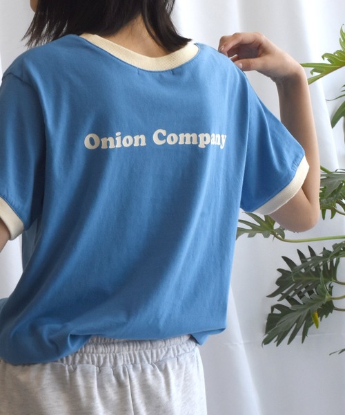 Alley by w closet(アリーバイダブルクローゼット)の「【Alley】フラワープリントリンガーTee(Tシャツ/カットソー・レディース・アイボリー/イエロー/グリーン/イエロー系その他/ブルー・FREE)」の3枚目の写真