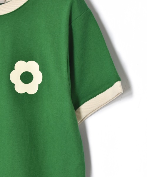 Alley by w closet(アリーバイダブルクローゼット)の「【Alley】フラワープリントリンガーTee(Tシャツ/カットソー・レディース・アイボリー/イエロー/グリーン/イエロー系その他/ブルー・FREE)」の8枚目の写真