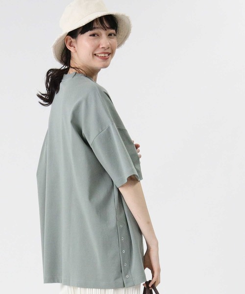 CONVERSE(コンバース)の「【CONVERSE】サイドスナップボタンTシャツ(Tシャツ/カットソー・レディース・ライトグレー/ライム/ダークグレー・L/M)」の15枚目の写真