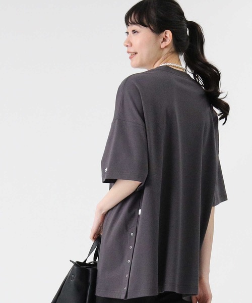 CONVERSE(コンバース)の「【CONVERSE】サイドスナップボタンTシャツ(Tシャツ/カットソー・レディース・ライトグレー/ライム/ダークグレー・L/M)」の22枚目の写真