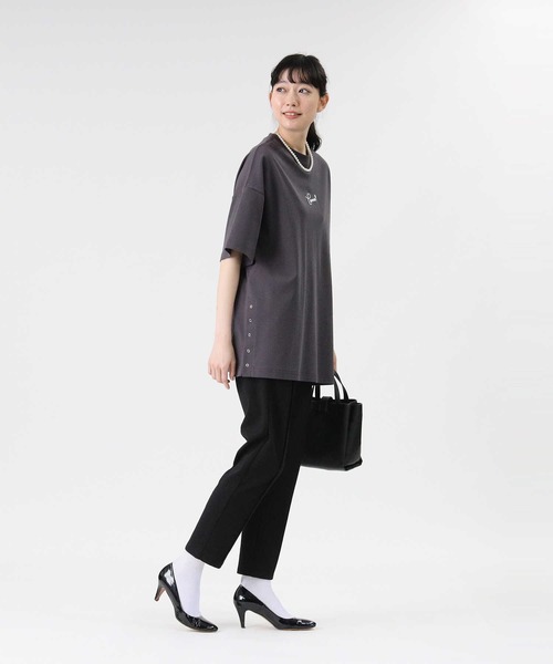 CONVERSE(コンバース)の「【CONVERSE】サイドスナップボタンTシャツ(Tシャツ/カットソー・レディース・ライトグレー/ライム/ダークグレー・L/M)」の21枚目の写真