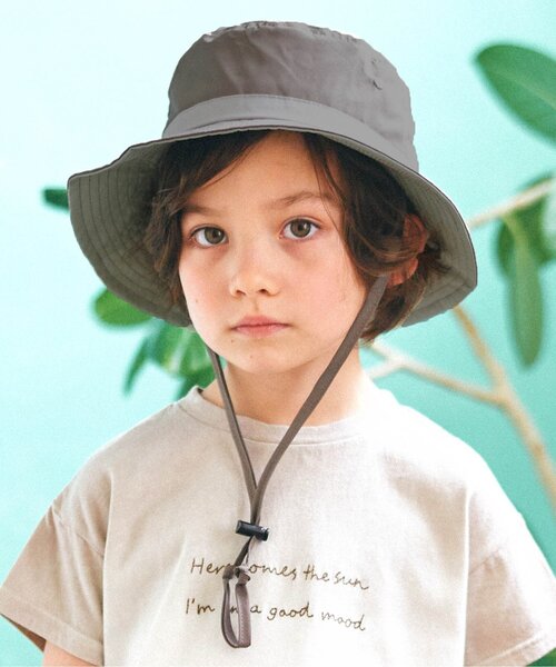 apres les cours（アプレレクール）の「BOY'S アウトドアハット（ハット・キッズ・ブラウン/ブルー/グレー/ベージュ・52/54/50/48）」の3枚目の写真
