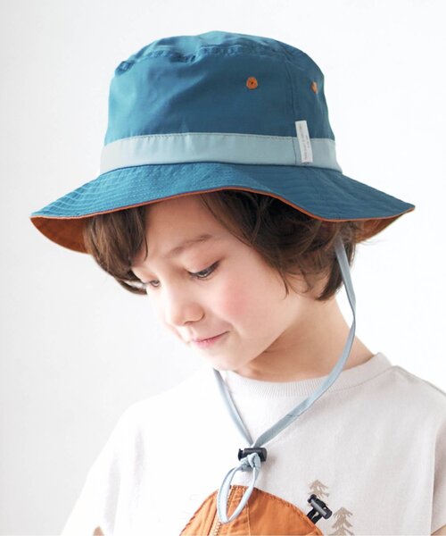 apres les cours（アプレレクール）の「BOY'S アウトドアハット（ハット・キッズ・ブラウン/ブルー/グレー/ベージュ・52/54/50/48）」の4枚目の写真